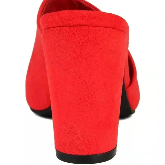 Journee Collection Women's Allea Block Heel Dress Sandals Sz 7.5 NWB - Picture 3 of 5